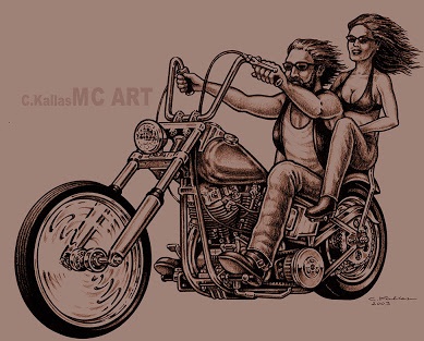 Design di tatuaggi per motociclisti vintage
