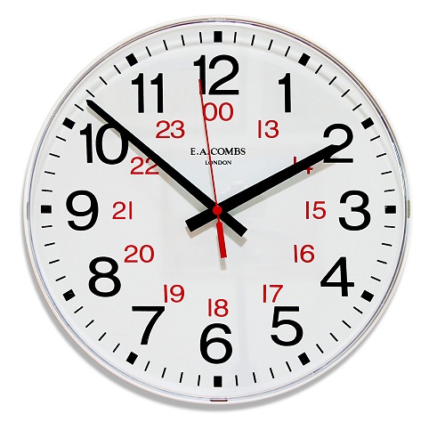 Reloj analógico de 24 horas