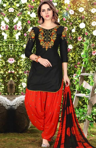 Kurta corto con Patiala Salwar