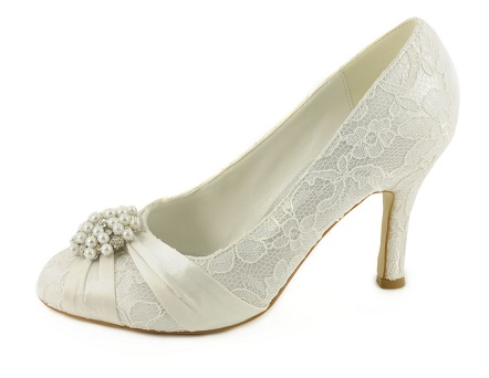 Zapatos de novia de encaje