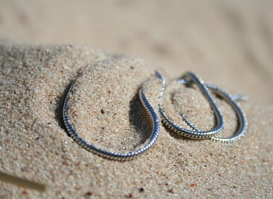Catena d'argento dal design unico a forma di serpente