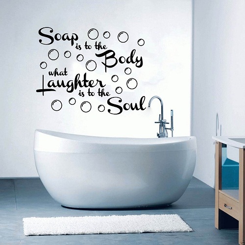 Decoración de estilo creativo y divertido para el baño.