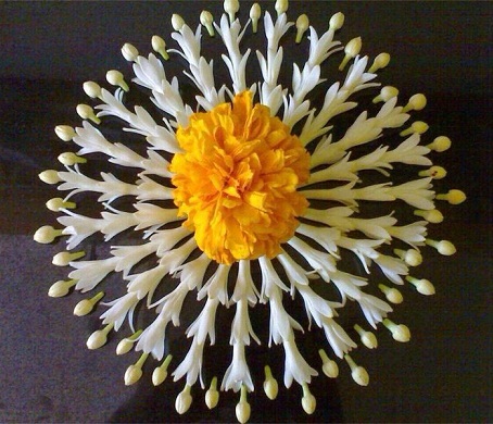 Bienvenido Flower Rangoli Design
