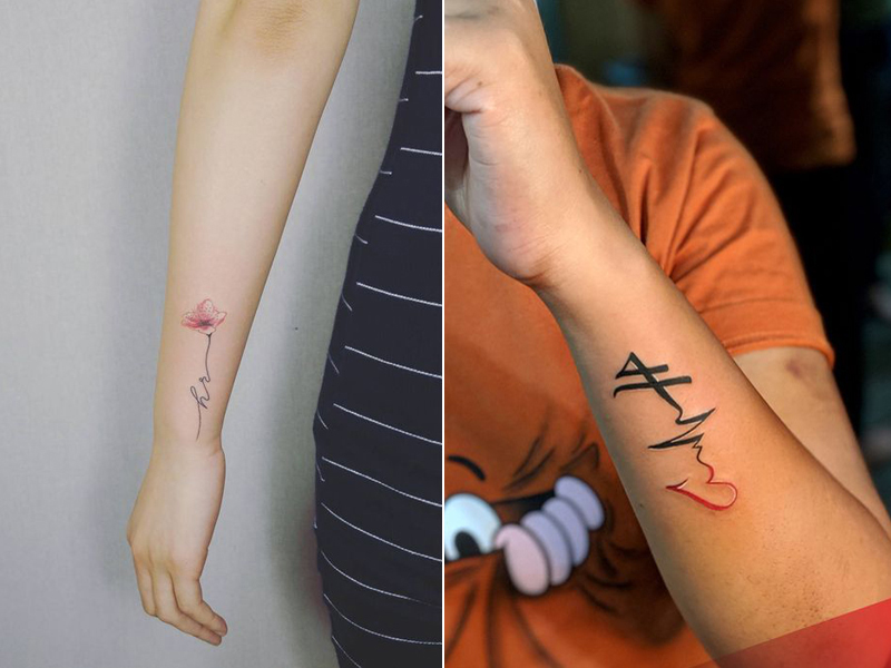 Disegni del tatuaggio della lettera H