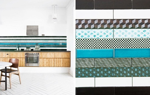 Mezclar y combinar azulejos de cocina