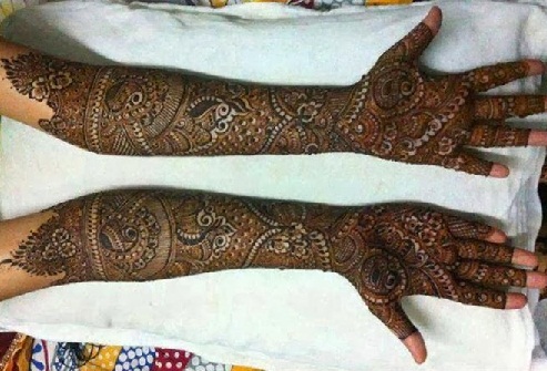 Full Hand Rajasthani Mehndi Design