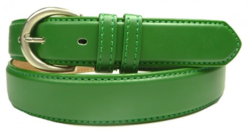 Cinturones verdes únicos para damas y caballeros