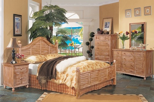 Muebles de dormitorio con tema costero