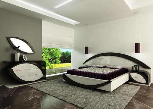 Muebles de dormitorio con forma de ojo