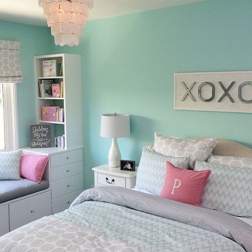 Diseño de color de dormitorio de niñas