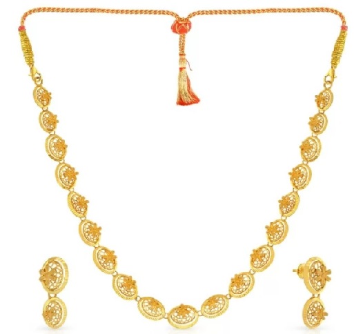 Collar de oro real de Malabar