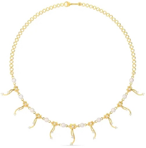 Diseño De Collar De Oro Con Perlas