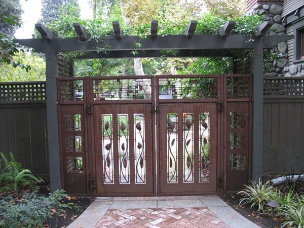 Puertas de hierro decorativas