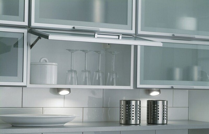 Disegni dell'armadio da cucina in alluminio