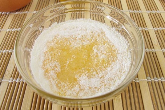 Aceite de sésamo y harina de arroz