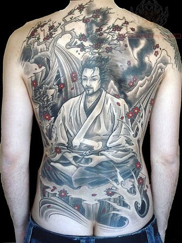 Disegni del tatuaggio del guerriero giapponese