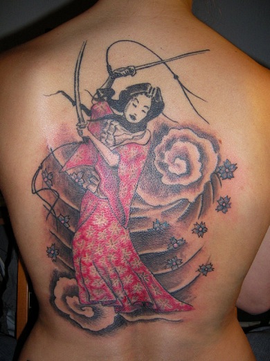 Tatuaggio Geisha Guerriero