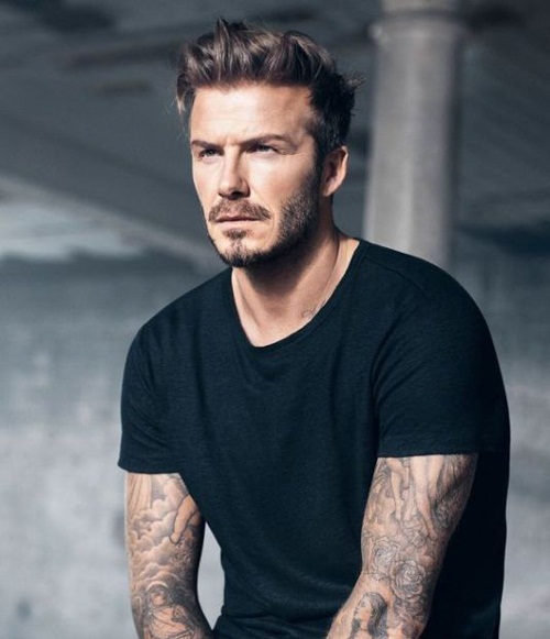 El copete desordenado de David Beckham