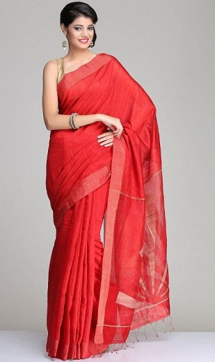 L'elegante sari di seta bengalese