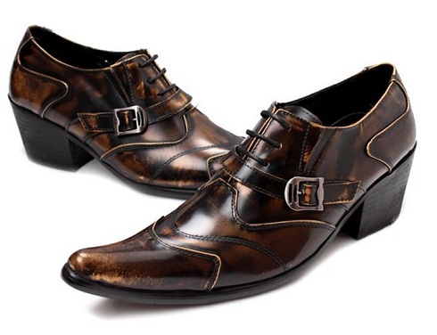 Zapatos negros formales con borde puntiagudo para hombres -22