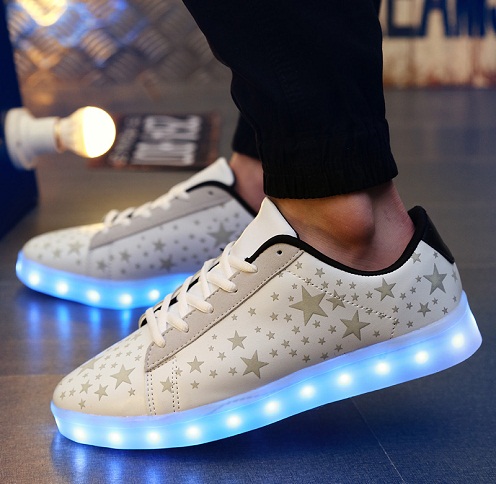 Zapatillas de mujer con luz LED -5