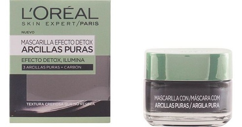 Mascarilla de arcilla pura L'oreal Paris Desintoxica y aclara