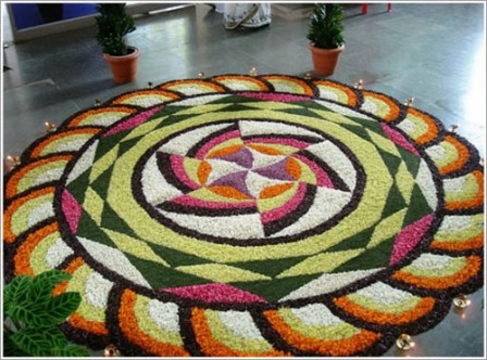 Diseño Flower Rangoli