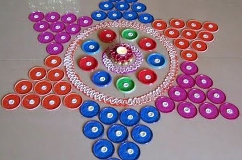 Diseños de brazalete Rangoli