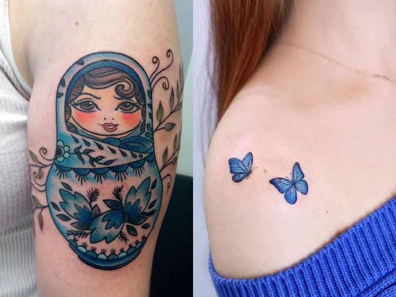 Diseños de tatuajes azules con significados