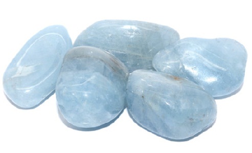 Perle di pietra acquamarina