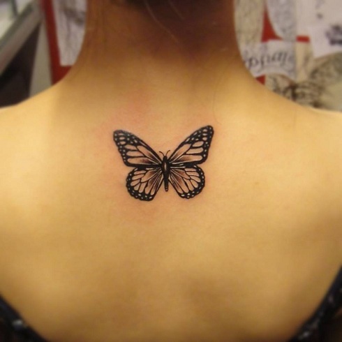 Tatuaggio Spina Farfalla