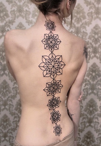 Chakra del midollo spinale tatuaggio