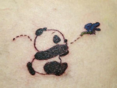 Diseños De Tatuaje De Panda Bebé