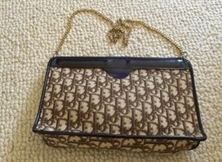 Elegante bolso de mano con cadena Christian Dior