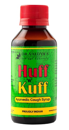 Jarabe para la tos Huff 'n' Kuff del Dr. Vaidya