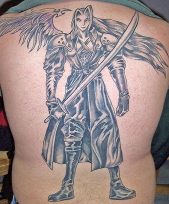 Tatuaje de guerrero de fantasía