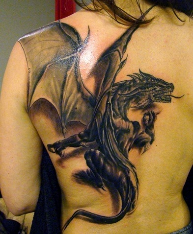 Tatuaje De Dragón De Fantasía