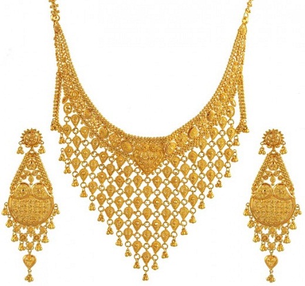 Conjunto de collar de oro Rold para mujer
