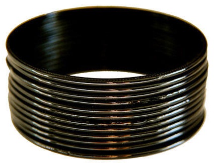 Semplici braccialetti in metallo nero