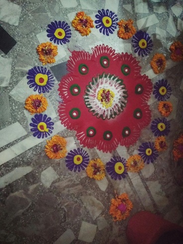 Diseños de flores Jain Kolam