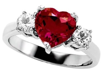 Rubino Cuore Diamante per San Valentino