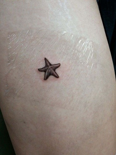 Pequeño Tatuaje De Estrella De Mar