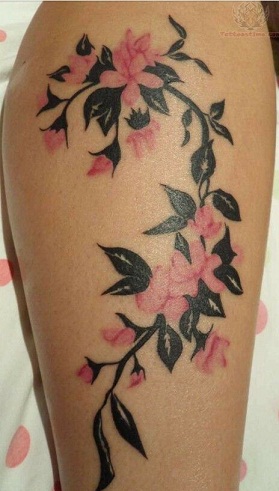 Fabuloso diseño de tatuaje de vid