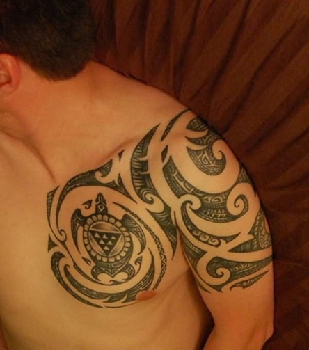Tatuaggio Maori Mezza Manica Tartaruga