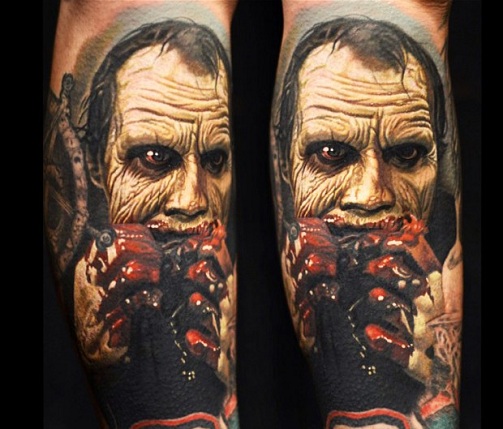 Tatuaggi di zombie macabri