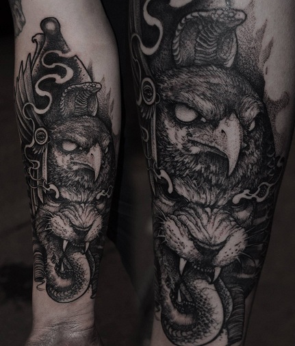 Tatuaggi di animali macabri