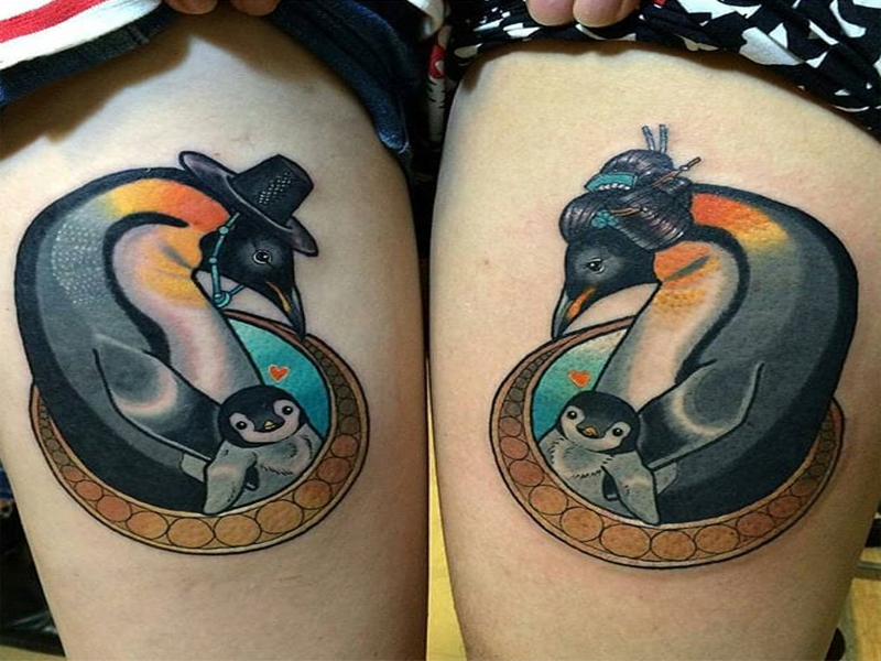 Tatuaggi di pinguini per donne e uomini