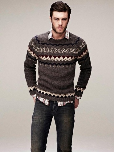 Maglione girocollo Fair Isle