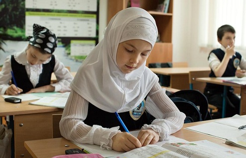 Hijab de la escuela de los niños
