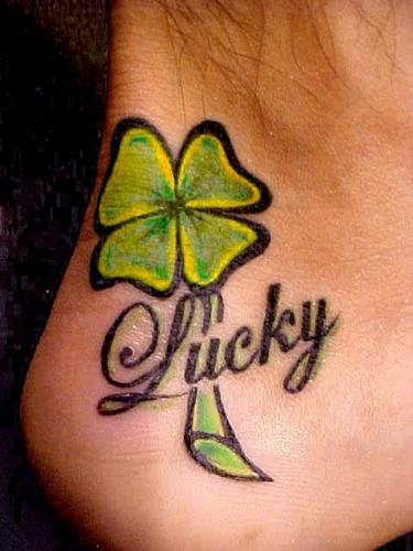 Diseño de tatuaje Lucky Clover